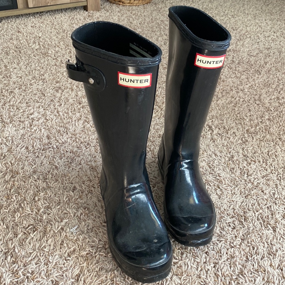 Kids Black Hunter Boots
